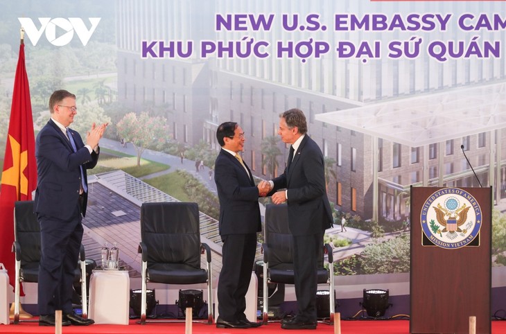 Ngoại trưởng Blinken khởi công trụ sở Đại sứ quán Mỹ mới ở Hà Nội - ảnh 6