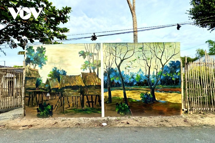 Sống động Làng bích họa “Không gian ký ức” văn hóa Khmer tại Trà Vinh - ảnh 5