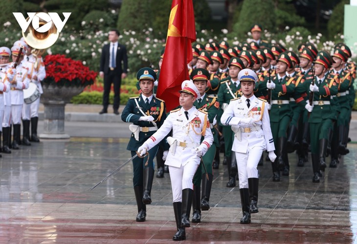 Toàn cảnh lễ đón cấp nhà nước Tổng Bí thư, Chủ tịch Trung Quốc Tập Cận Bình và Phu nhân - ảnh 7