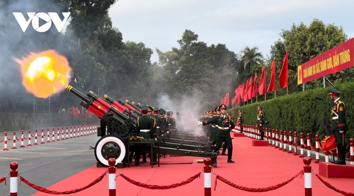 Toàn cảnh lễ đón cấp nhà nước Tổng Bí thư, Chủ tịch Trung Quốc Tập Cận Bình và Phu nhân - ảnh 9