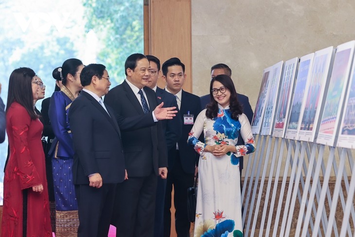 Toàn cảnh: Thủ tướng Phạm Minh Chính chủ trì lễ đón chính thức Thủ tướng Lào - ảnh 5