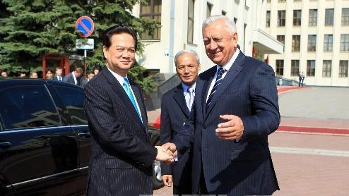 Prime Minister Nguyen Tan Dung in Belarus   - ảnh 1