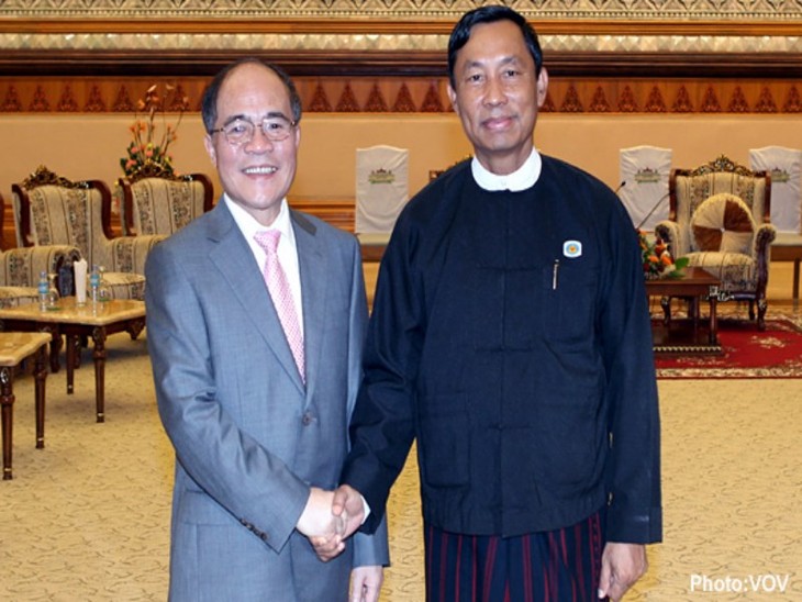 Myanmar parliament speaker on official visit to Vietnam - ảnh 1