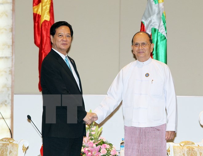 Prime Minister Nguyen Tan Dung meets Myanmar’s President  - ảnh 1