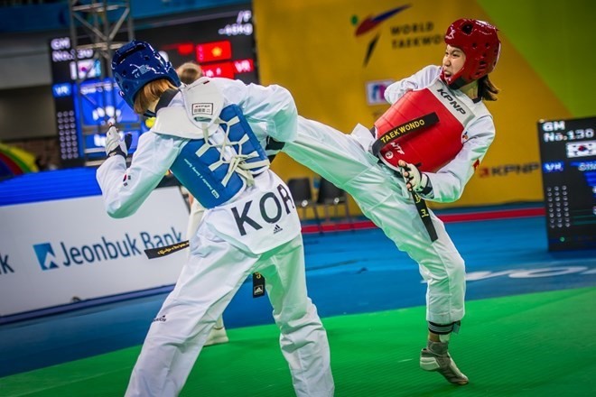 Vietnam wins silver taekwondo medal on global stage - ảnh 1