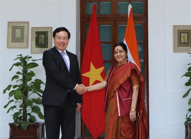 Deputy Prime Minister and Foreign Minister Pham Binh Minh visits India - ảnh 1