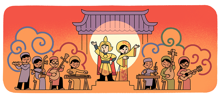 Google Doodle marks Vietnam’s Cai Luong folk opera - ảnh 1