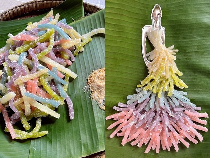Fashion collection made from southern delicacies receives Vietnam record - ảnh 4