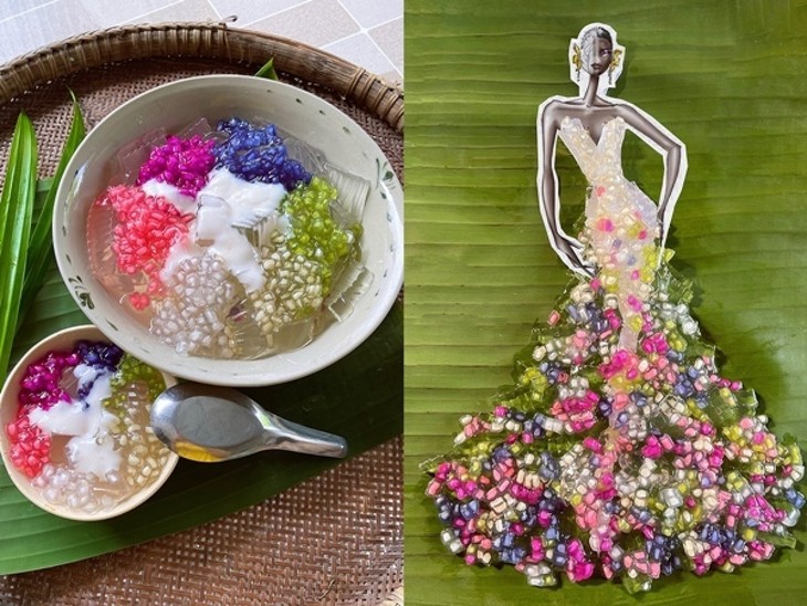 Fashion collection made from southern delicacies receives Vietnam record - ảnh 8