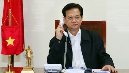 Thủ tướng Nguyễn Tấn Dũng trao đổi điện thoại với Chánh Văn phòng Nhà Trắng - ảnh 1