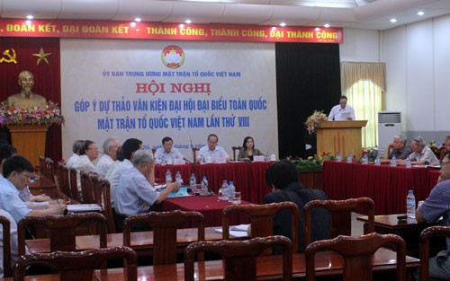  Hội nghị góp ý Văn kiện Đại hội VIII Mặt trận Tổ quốc Việt Nam - ảnh 1