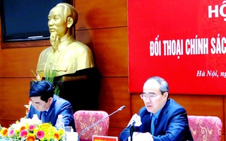 Chủ tịch Ủy ban TW MTTQ VN Nguyễn Thiện Nhân dự hội nghị đối thoại chính sách về HTX nông nghiệp - ảnh 1