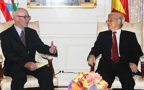Tổng Bí thư Nguyễn Phú Trọng gặp lãnh đạo Đảng cộng sản Hoa Kỳ và bạn bè cánh tả Hoa Kỳ - ảnh 1