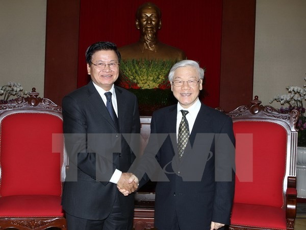 Lãnh đạo Đảng, Nhà nước tiếp Thủ tướng CHDCND Lào Thongxing Thammavong - ảnh 1