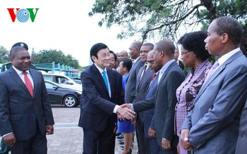 Chủ tịch nước Trương Tấn Sang hội đàm với Tổng thống Mozambique - ảnh 2