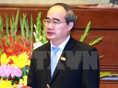 Chủ tịch Ủy ban Trung ương Mặt trận Tổ quốc Việt Nam Nguyễn Thiện Nhân tiếp Hiệp hội hỗ trợ y tế VN - ảnh 1