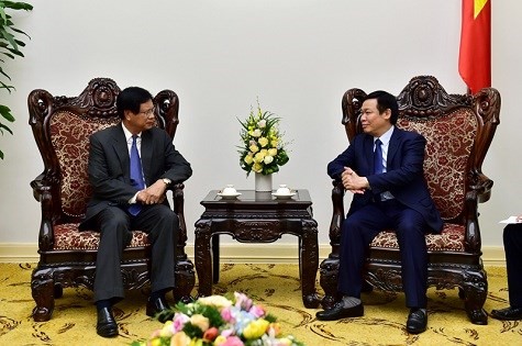 Phó Thủ tướng Vương Đình Huệ tiếp nguyên Thủ tướng Lào - ảnh 1