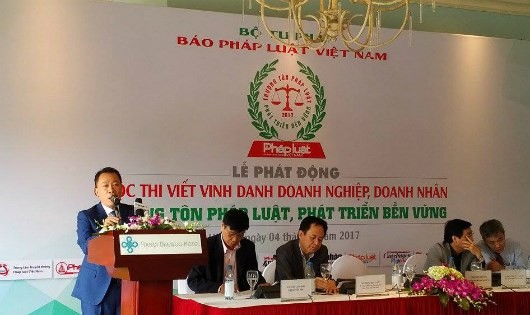 Phát động Cuộc thi viết vinh danh doanh nghiệp, doanh nhân“Thượng tôn pháp luật, phát triển bền vững - ảnh 1