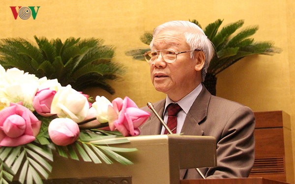 Tổng Bí thư Nguyễn Phú Trọng tiếp Đặc phái viên của Tổng thống Hàn Quốc - ảnh 1