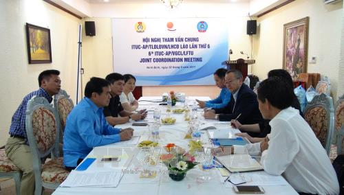 Tham vấn chung giữa tổ chức công đoàn quốc tế khu vực châu Á-Thái Bình Dương và Việt Nam, Lào  - ảnh 1