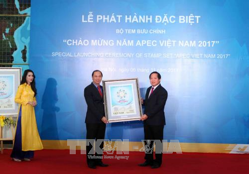 Phát hành đặc biệt bộ tem “Chào mừng Năm APEC Việt Nam 2017”  - ảnh 1