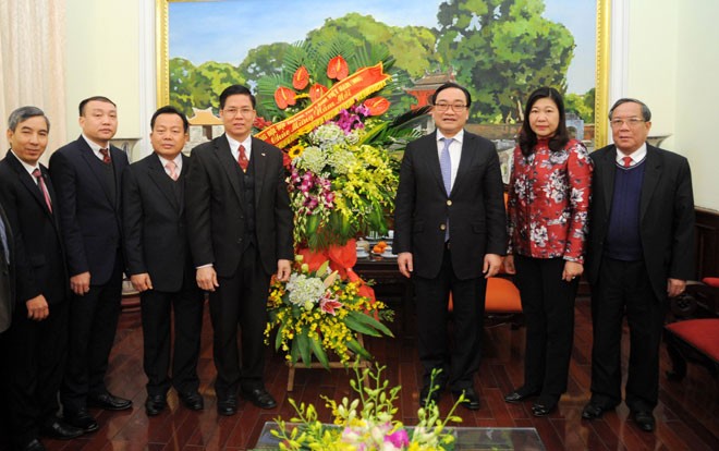 Tổng Hội thánh Tin lành Việt Nam (miền Bắc) chúc Tết Đảng bộ thành phố Hà Nội - ảnh 1