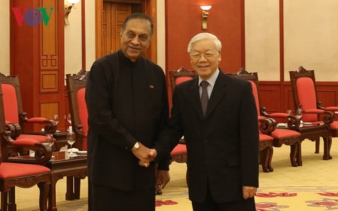 Tổng Bí thư Nguyễn Phú Trọng tiếp Chủ tịch Quốc hội Sri Lanka - ảnh 1