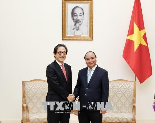 Thủ tướng Nguyễn Xuân Phúc tiếp Chủ tịch Tổ chức Xúc tiến thương mại  Nhật Bản  - ảnh 1
