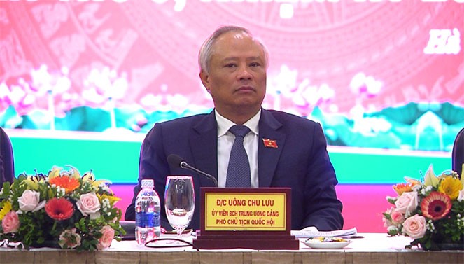 Phó Chủ tịch Quốc hội Uông Chu Lưu dự Hội nghị Thường trực Hội đồng Nhân dân 6 tỉnh Bắc Trung Bộ lần thứ 5 - ảnh 1