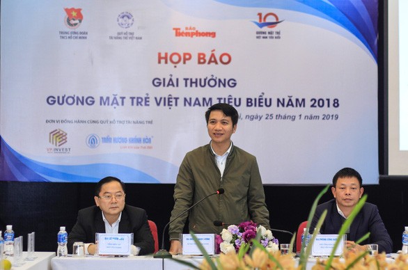 Giải thưởng gương mặt trẻ Việt Nam tiêu biểu năm 2018  - ảnh 1