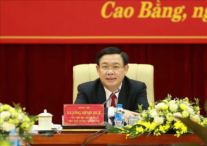 Phó Thủ tướng Vương Đình Huệ làm việc với tỉnh Cao Bằng - ảnh 1