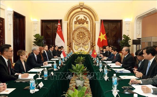 Thúc đẩy quan hệ đối tác chiến lược Việt Nam – Singapore - ảnh 1