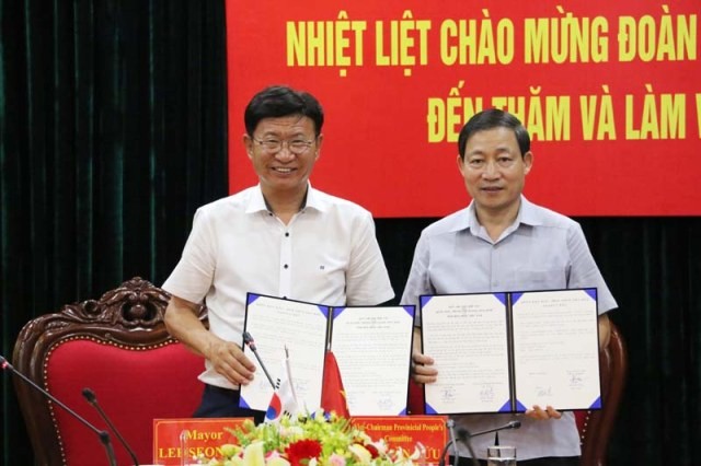 Tăng cường hợp tác giữa tỉnh Hòa Bình (Việt Nam) và quận Ulju (Hàn Quốc) - ảnh 1