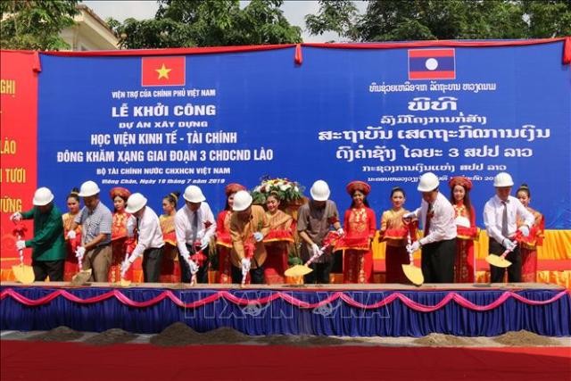 Việt Nam giúp xây Học viện Kinh tế-tài chính cho Lào - ảnh 1