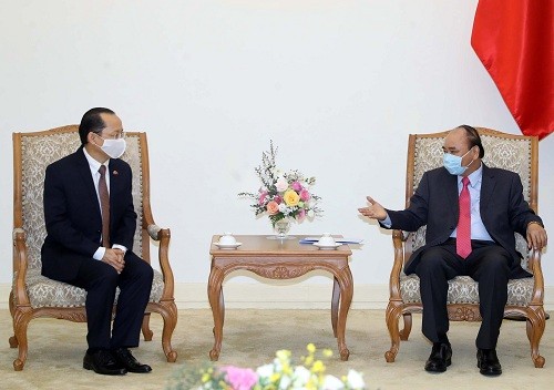 Thủ tướng Nguyễn Xuân Phúc tiếp Đại sứ Campuchia  - ảnh 1
