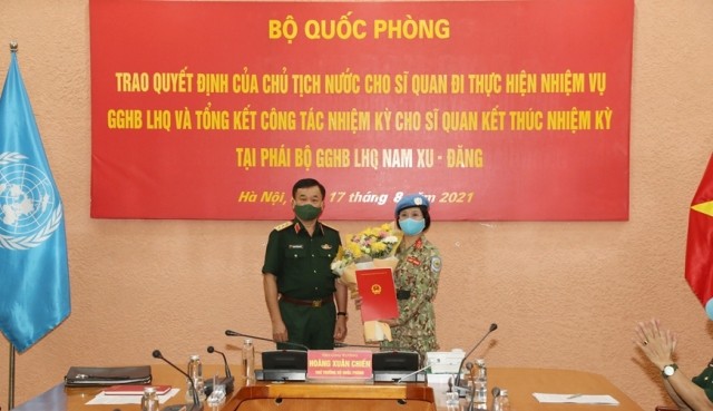 Việt Nam có thêm nữ sĩ quan làm nhiệm vụ gìn giữ hòa bình Liên hợp quốc - ảnh 1