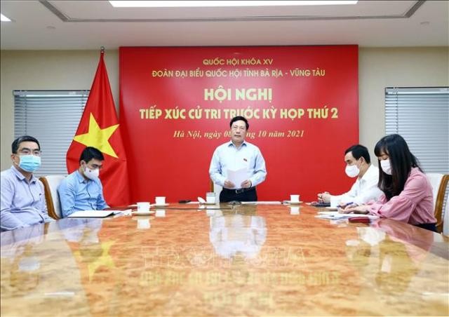 Phó Thủ tướng Thường trực Phạm Bình Minh tiếp xúc cử tri tỉnh Bà Rịa-Vũng Tàu - ảnh 1
