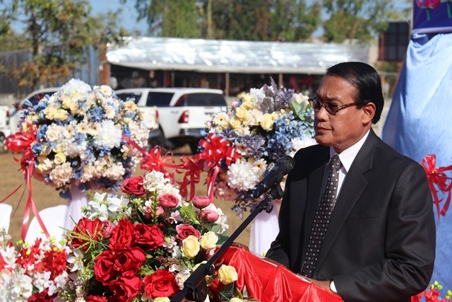 Long trọng khởi công xây dựng dự án trường dạy nghề quà tặng của Chủ tịch nước Việt Nam dành cho Lào - ảnh 1