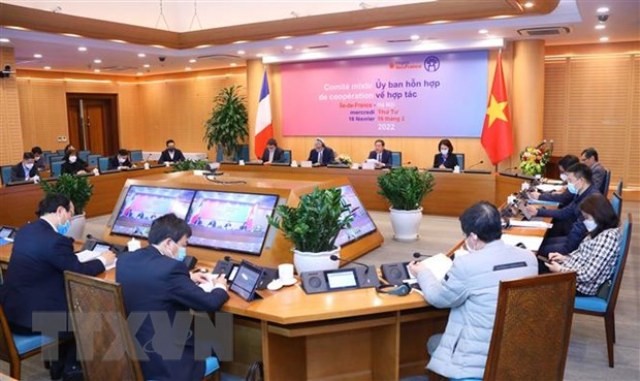 Hà Nội và vùng thủ đô Pháp tăng cường hợp tác giai đoạn 2022-2025 - ảnh 1