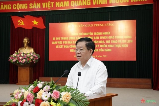 Tạo đột phá mới trong chấn hưng và phát triển văn hóa, con người Việt Nam - ảnh 1