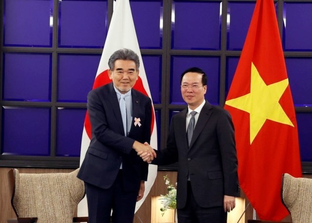 Chủ tịch nước Võ Văn Thưởng tiếp Lãnh đạo Hiệp hội chuyên gia Nhật - Việt và Chủ tịch Hội Hữu nghị Kyushu – Việt Nam - ảnh 1