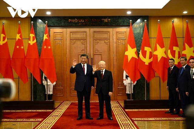 Hội đàm cấp cao giữa Tổng Bí thư Nguyễn Phú Trọng và Tổng Bí thư, Chủ tịch Trung Quốc Tập Cận Bình - ảnh 1
