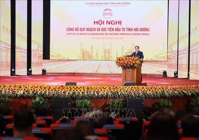Thủ tướng Phạm Minh Chính dự Hội nghị công bố Quy hoạch và xúc tiến đầu tư tỉnh Hải Dương - ảnh 1