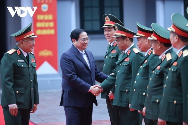 Thủ tướng Phạm Minh Chính thăm, chúc Tết tại Tổng Cục II, Bộ Quốc phòng - ảnh 1