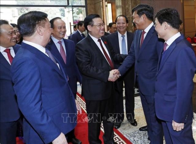 Chủ tịch Quốc hội Vương Đình Huệ thăm, chúc Tết tại Thủ đô Hà Nội - ảnh 1
