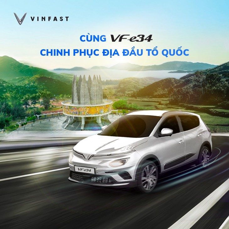 Kỷ lục Việt Nam: 100 xe ô tô điện VF e34 chinh phục địa đầu Tổ quốc - ảnh 1