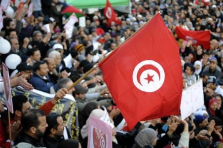 Tunecinos festejan un año de la caída del régimen de Ben Ali - ảnh 1