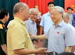 Secretario General del PCV se reúne con electores de Hanoi - ảnh 1