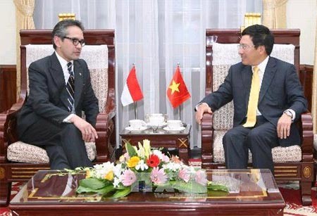 Vietnam e Indonesia abogan por impulsar formación de la Comunidad de ASEAN - ảnh 1