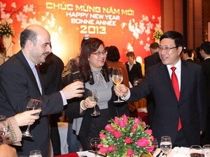Vietnam festeja el Tet junto con organizaciones y diplomáticos mundiales - ảnh 1